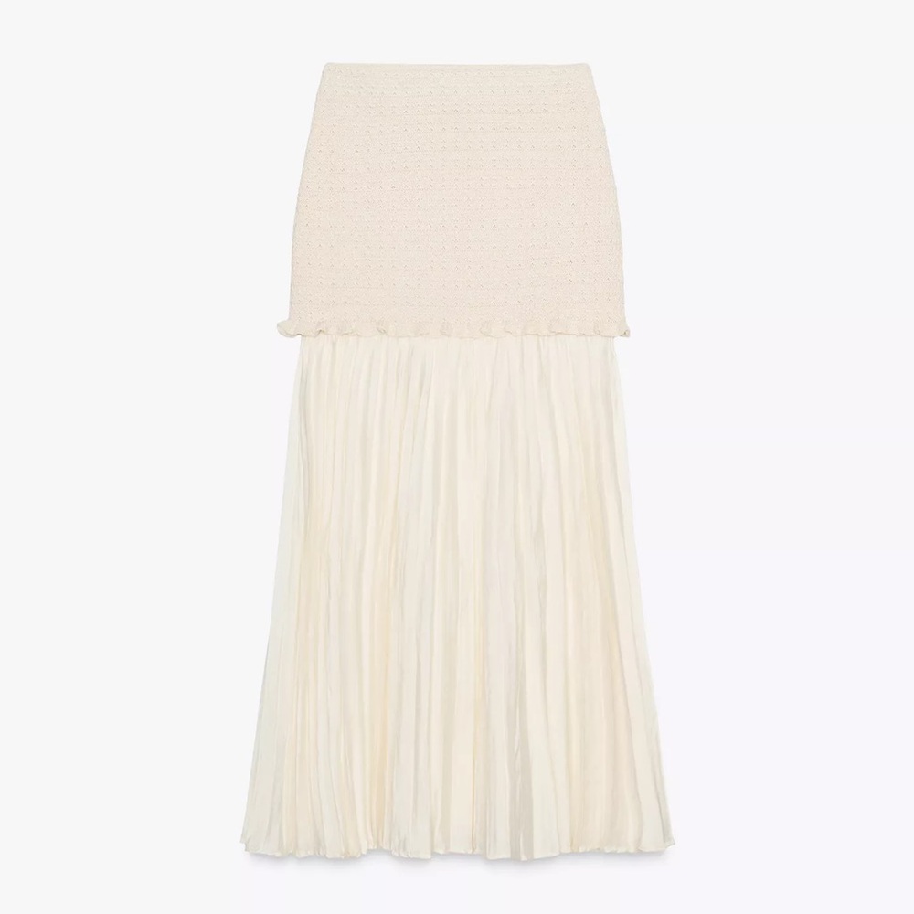 Zara Cream Maxi Skirt